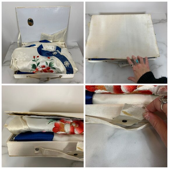 Vintage 40s Souvenir Pajama Robe Loungewear Set with Box - Picture 15 of 15